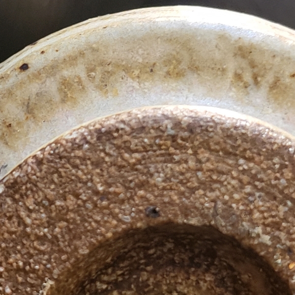 Mid Century Modern Wabisabi Signed Hand Thrown Ceramic Vase - Picture 9 of 13